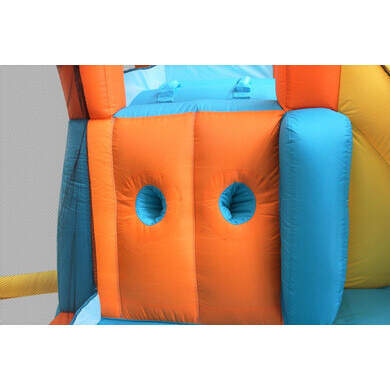Château Gonflable Ballsea Avec Toboggan Sec/water - 6 Enfants - 200kg - Soufflerie Incluse