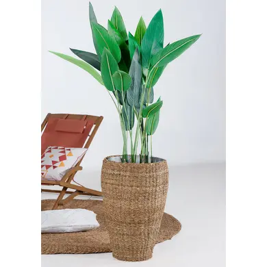 Hoher Blumentopf aus Meeresbinsen Hhe 65 cm AGRA | OOGarden.de