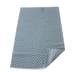 Tapis d'extérieur rectangle 180 x 270 cm bleu SALTA - OOGarden