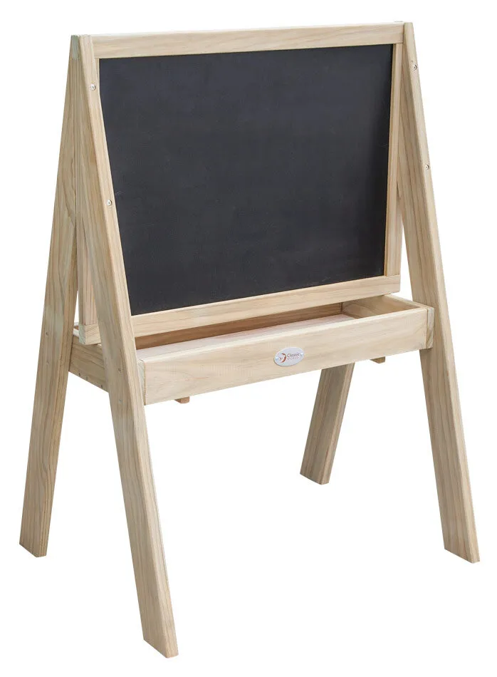 Große schwarze Holztafel für Kinder