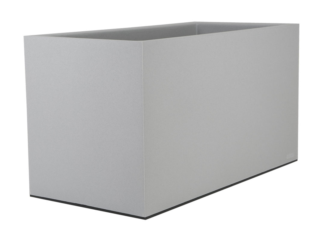 Rechteckiger Blumenkasten 80 cm betongrau FIDOR | OOGarden.de