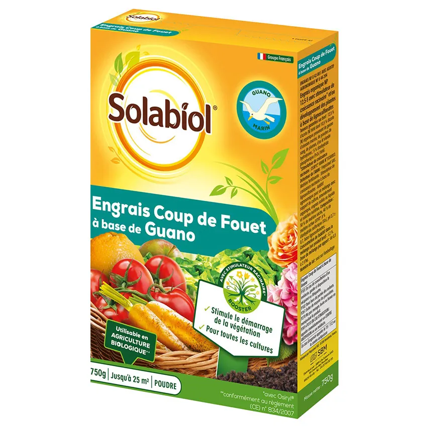Engrais coup de fouet Ã  base de guano UAB 750g
