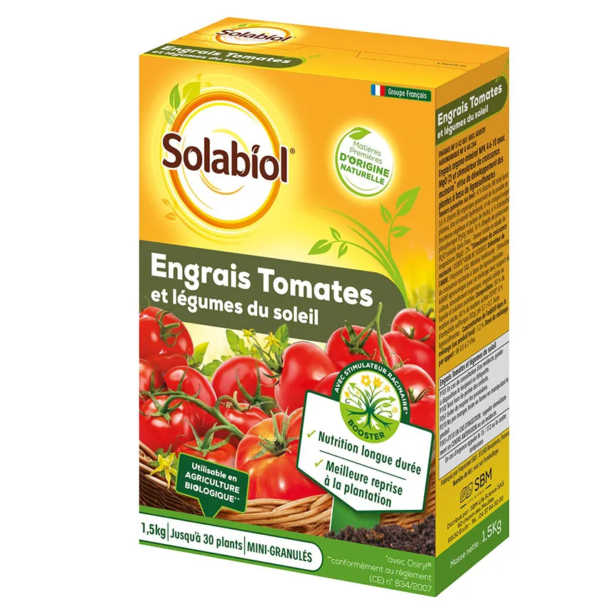 Engrais tomates et lÃ©gumes du soleil UAB 1,5kg