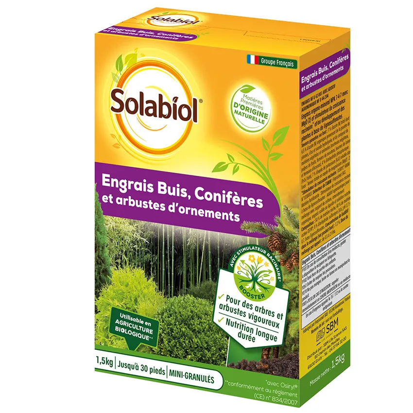 Engrais coniferes et arbustes d'ornement UAB 1,5kg