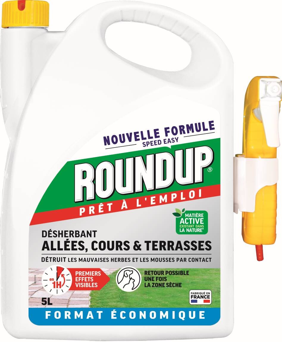 Roundup Désherbant Rapide Concentré 400ml - Effet Visible En 3 Heures
