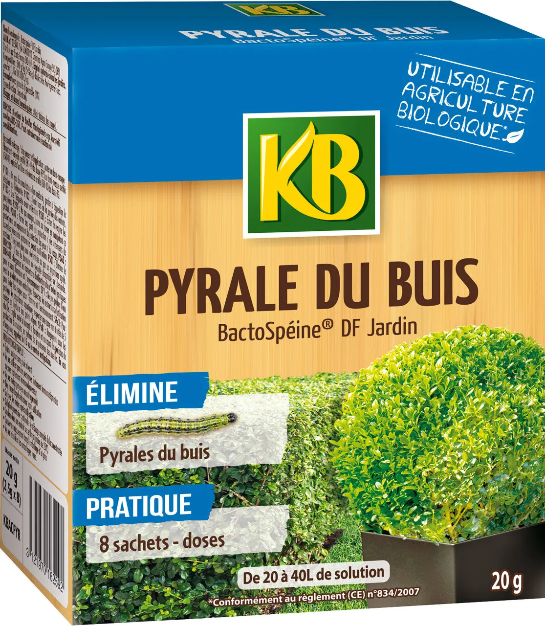 Insecticide Biologique Pyrale du Buis - Sachets Doses