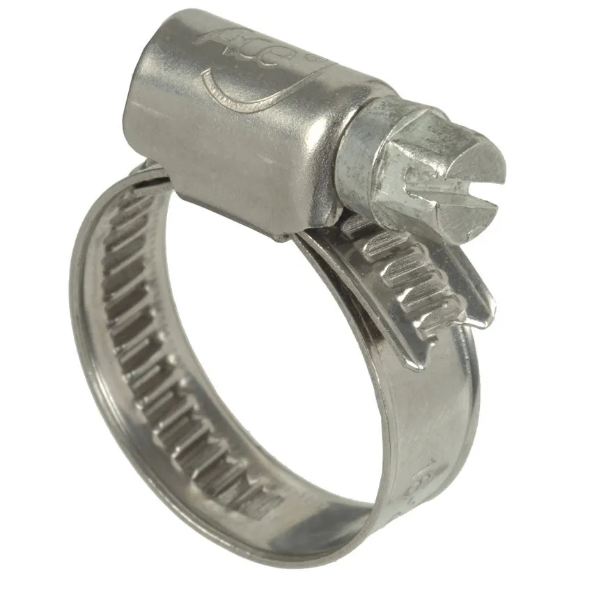2 colliers inox D.18 à 28 mm lg 13 mm