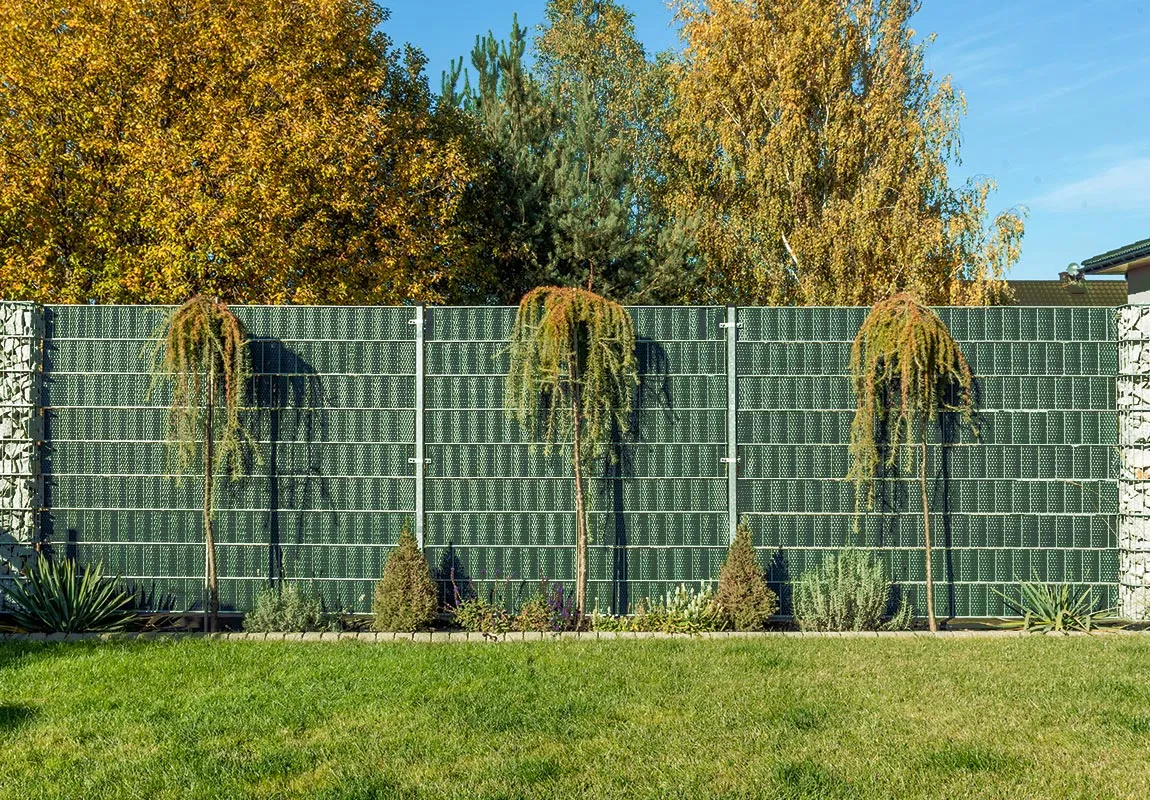 Bande occultante verte pour panneaux grillagÃ©