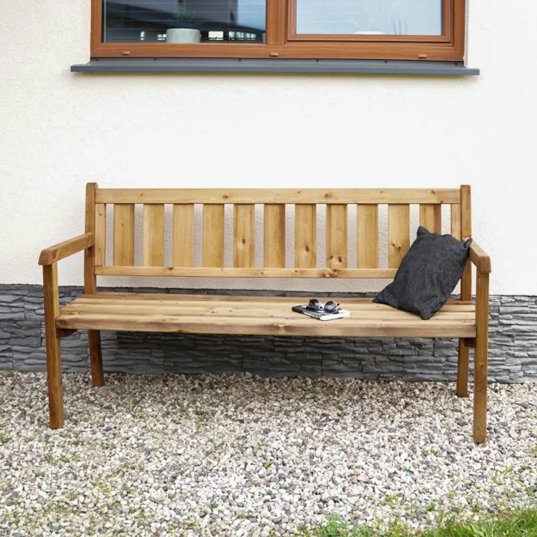 Gartenbank SEDA aus Akazie Teak Natur 2 Sitzplätze