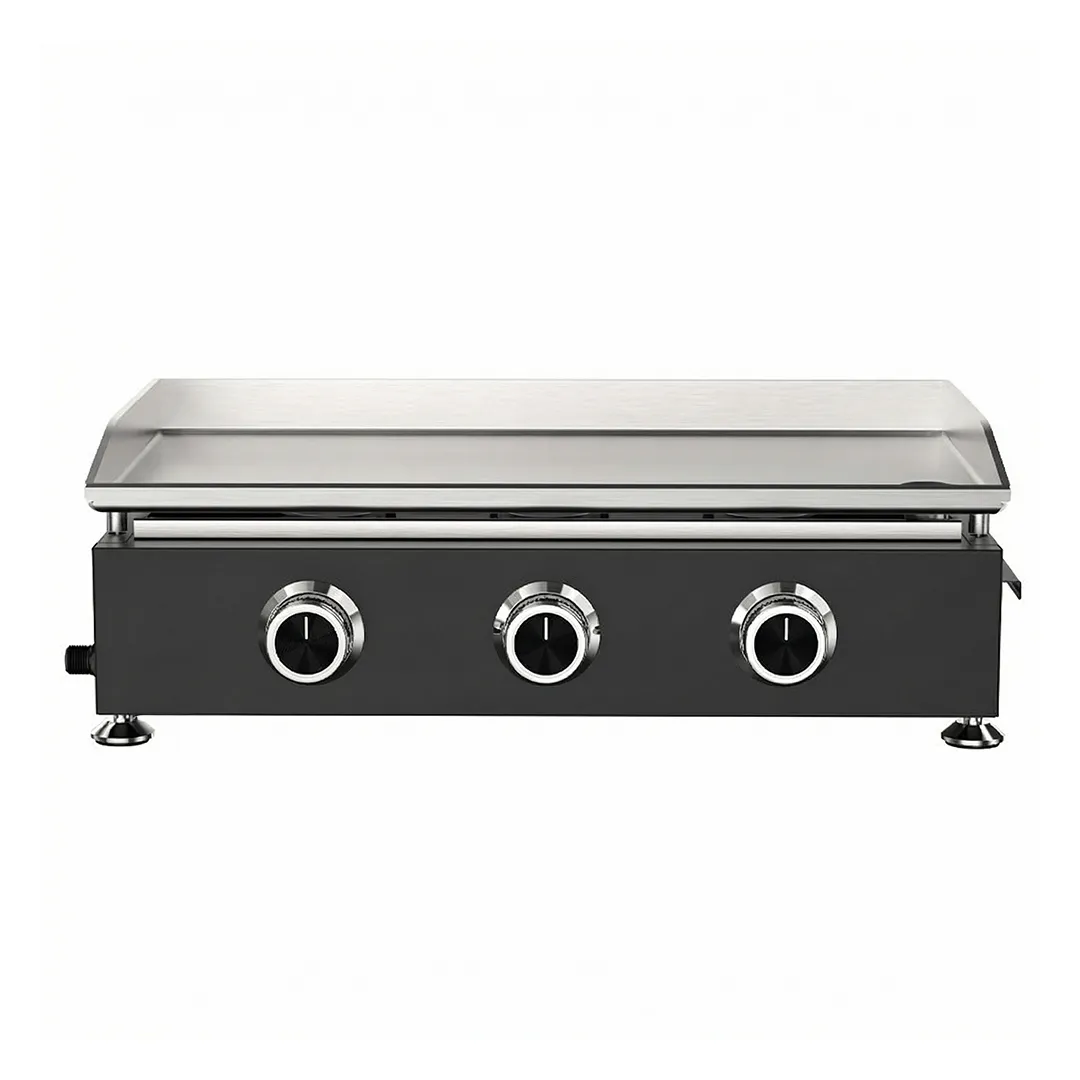 Plancha gaz en Inox 3 brÃ»leurs MAINE