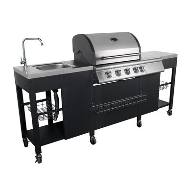 Ensemble Barbecue Japonais Compact B6-Kun - 3 Pièces En Acier Inoxydable, Camping, Bois, SHO'S