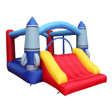 Grand Château Gonflable Ballsea Avec Souffleur – Structure 488x240x190 Cm, Toboggan Et Zone De Saut, Intérieur/extérieur
