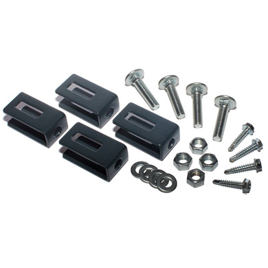 Fixation Murale Pour Clôture Rigide - Lot De 10 Pièces, Couleur Gris RAL 7016, Fabriqué En France