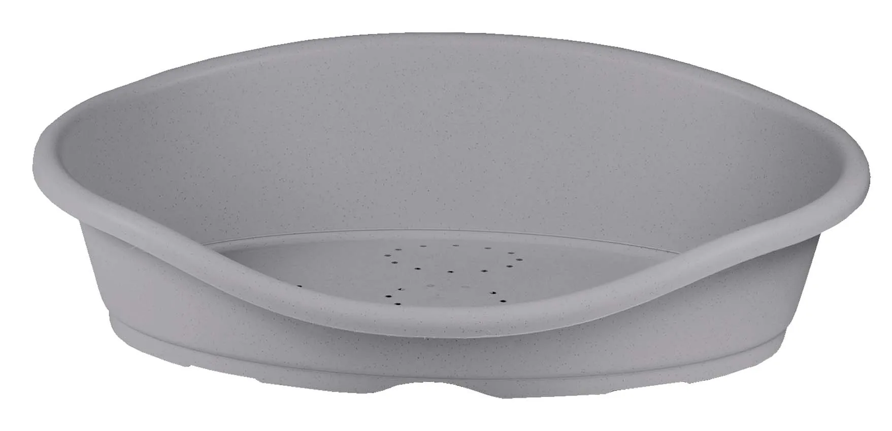 Corbeille plastique T3  80 x 60 x 25 cm   Gris