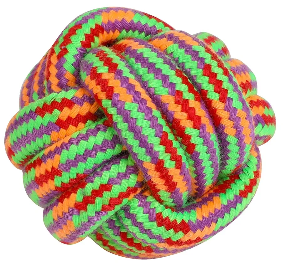Jouet corde noeud pour chiens et chiots Boule, Wouapy