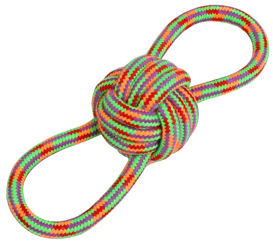 Jouet corde noeud pour chiens et chiots Mondial, Wouapy