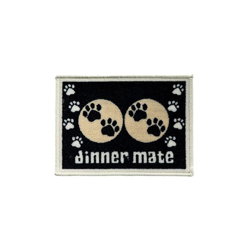Mini set de table pour chiens et chiots dinner noir Wouapy, 40 x 30 cm