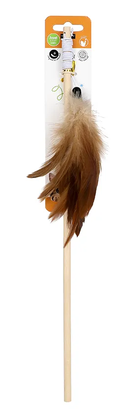 Canne Ã  pÃªche Plumeau pour chats et chatons, Wouapy