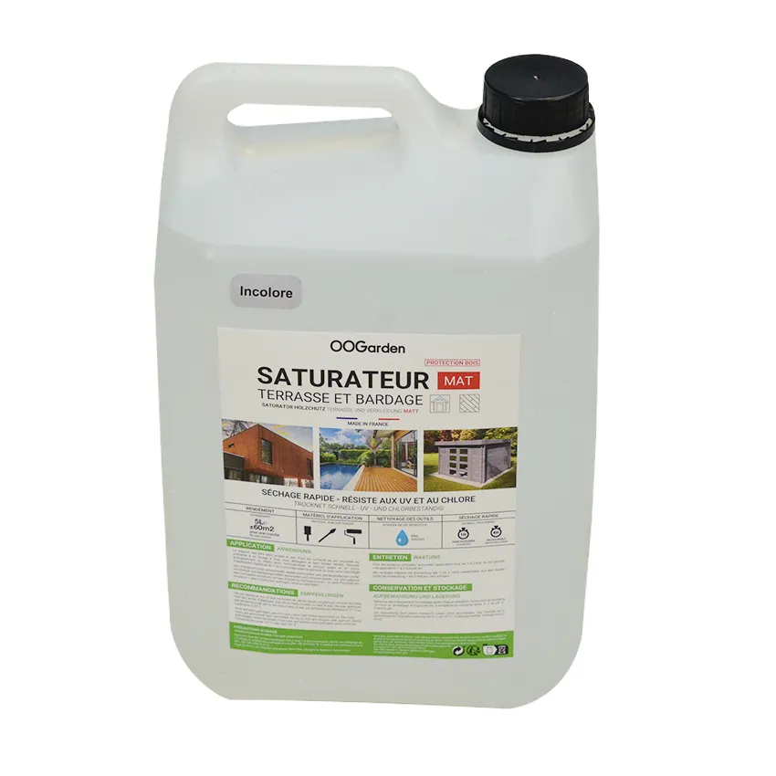 Saturateur bois extÃ©rieur 5L (lames terrasse, chalets...)   Incolore