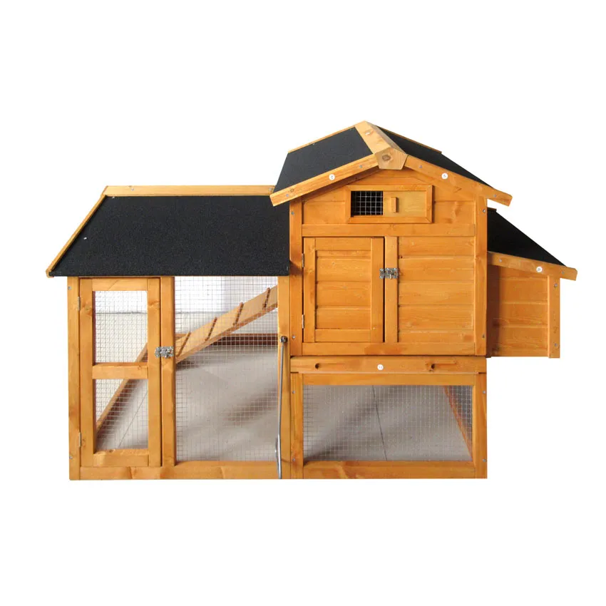 Poulailler bois avec enclos OOFarmer marron   2 Ã  4 poules