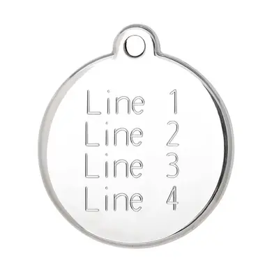 Médaille d'identification pour animaux Note de musique verte  Taille M - RED DINGO