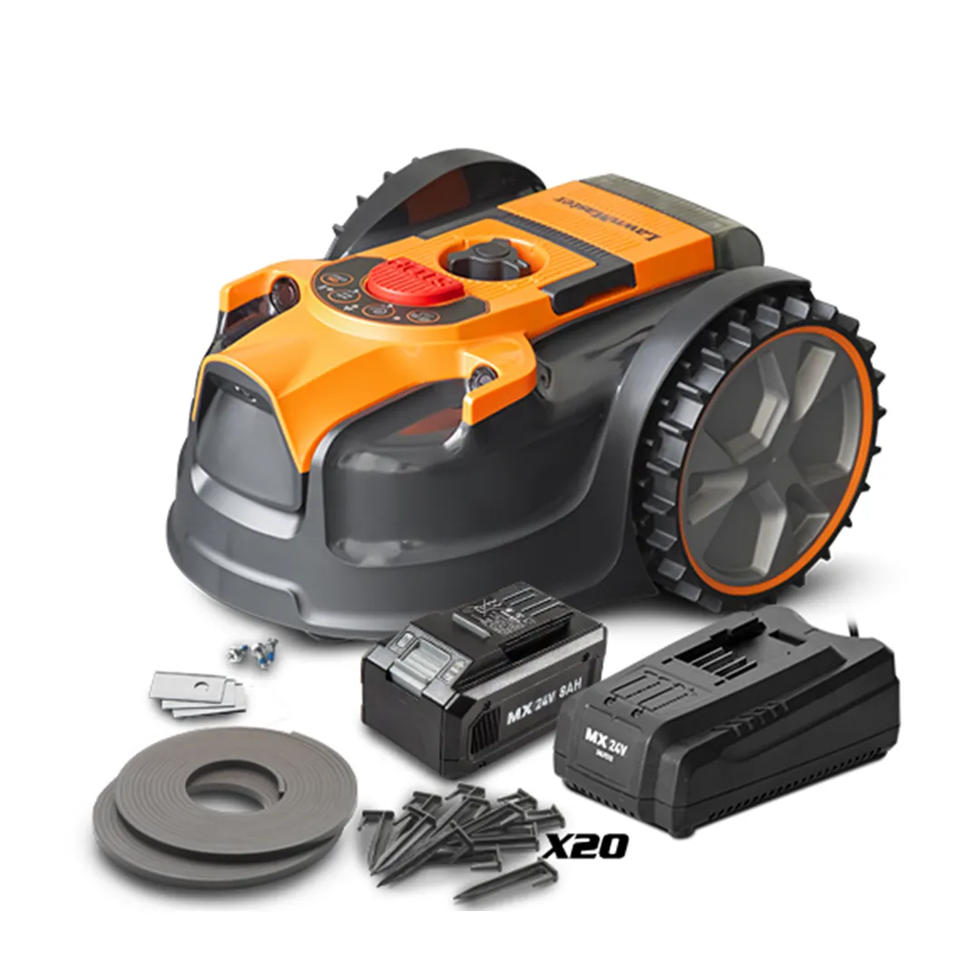 Robot Tondeuse 24 V 4,0 Ah avec caméra et lames pivotantes