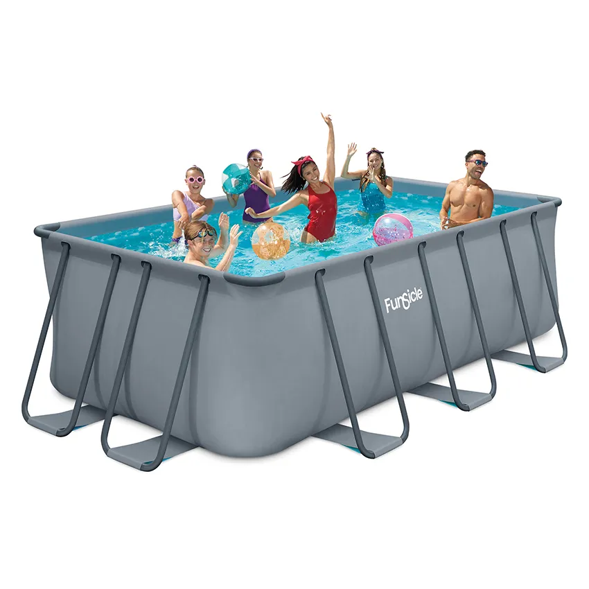 Piscine Tubulaire Rectangulaire 4,00x2,00x1,22m - Plaisir et Confort