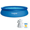 Piscine Autoportée Ronde 3,66x0,76m Avec Filtration Cartouche  - FUNSICLE