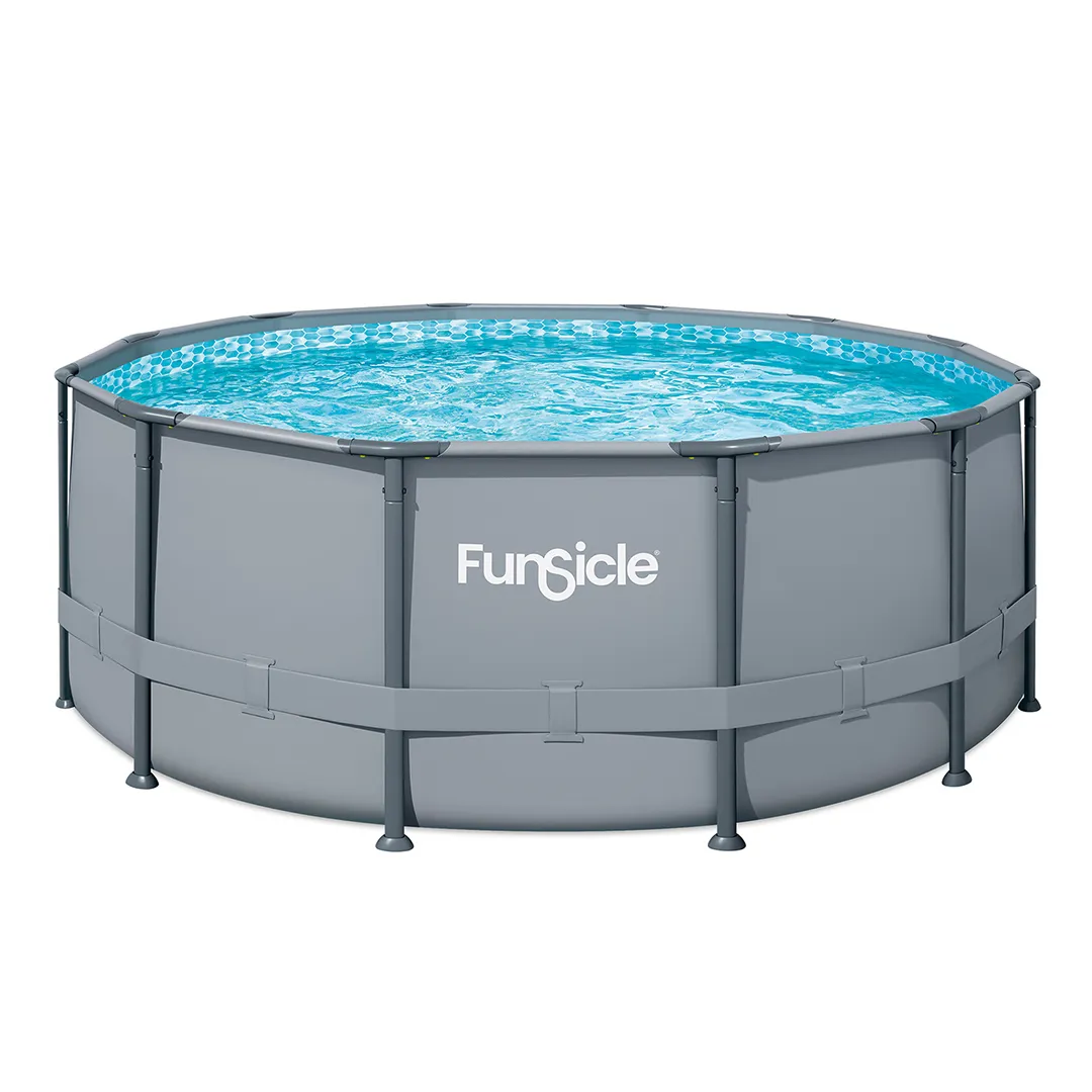 Piscine Tubulaire Grise 5,49 x 1,32 m   Spacieuse et ElÃ©gante