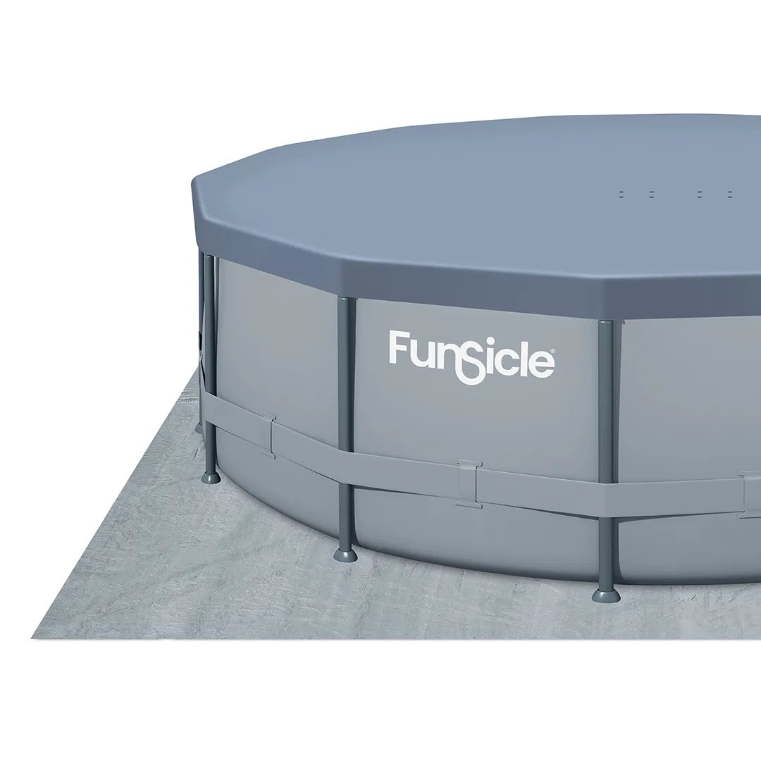 Piscine Tubulaire Ronde Grise 4,88 x H1,22 m - Filtre Ã  cartouche