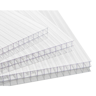 Plaque Polycarbonate Transparente 1,2x2m - Pour Serre, Auvent, Toit - Résistante UV, étanche
