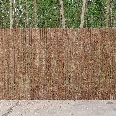 Palisadenzaun Natürliche Rinde - 3m x H 1 m - OOGarden