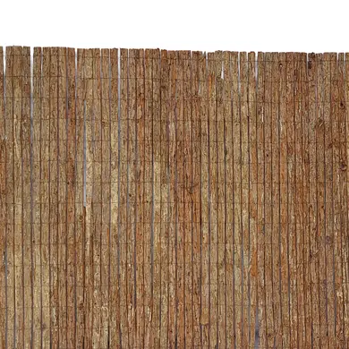 Palisadenzaun Natürliche Rinde - 3m x H 1 m - OOGarden