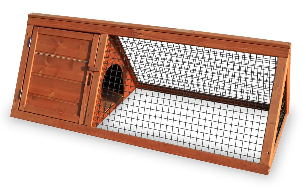 Dreieckiger Käfig Pompon für Kaninchen und Nagetiere 116 cm