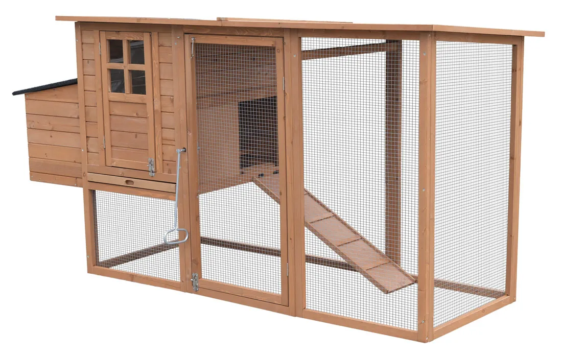 Poulailler en bois avec enclos Cottage   Brun   3 Ã  4 poules