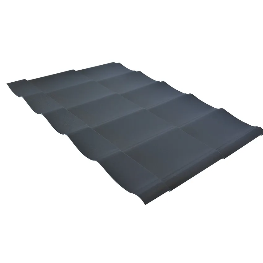 Panneau tuile anthracite l. 120 cm x L. 80 cm acier galvanisé