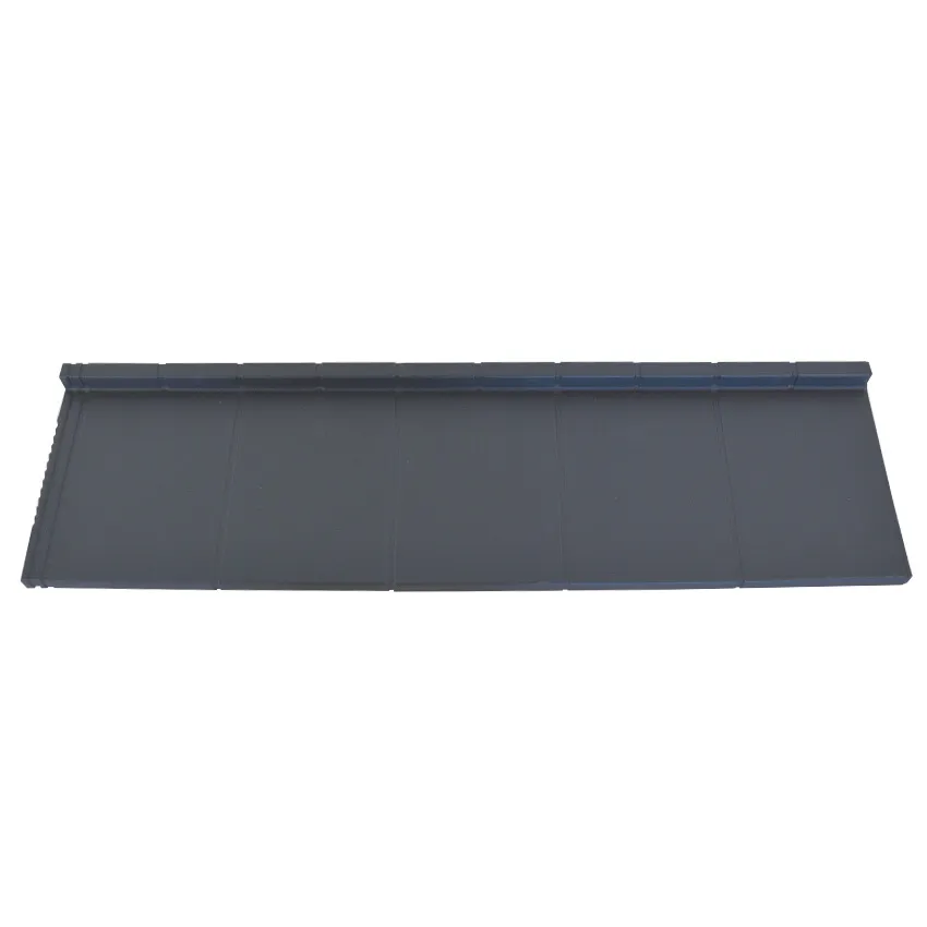 Panneau tuile anthracite 120 cm x 32 cm acier galvanisé 0,38m²