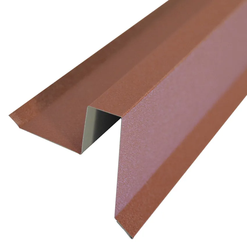 Rive universelle pour panneau tuile L. 1500 mm Brun cuivré RAL8004