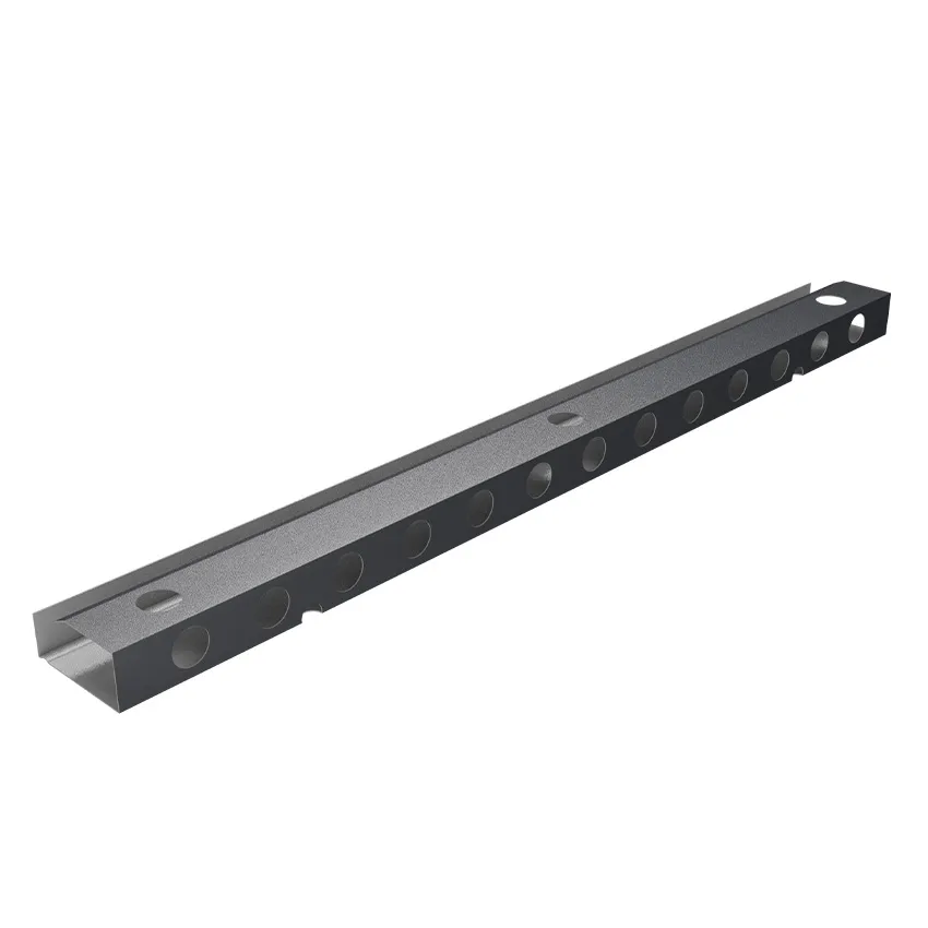 Barre de fixation faitiere pour panneaux tuile 120 x 32 cm