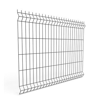 Paneel van hard gaas L. 2m x H. 123cm GRIJS - Maaswijdte 200x55 mm - OOGarden