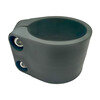 Grijze klemmen x6 voor ronde afrasteringspaal - 48mm - OOGarden