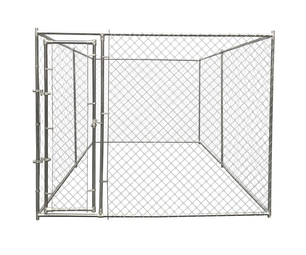 Chenil Grillage pour Chien   Acier GalvanisÃ©   9mÂ²