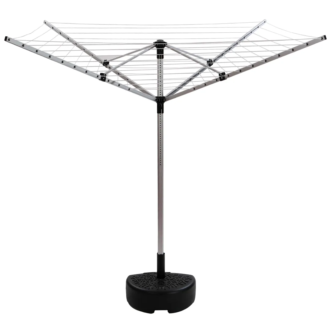 Séchoir parapluie rotatif en aluminium Etendoir à linge 40 m de fil