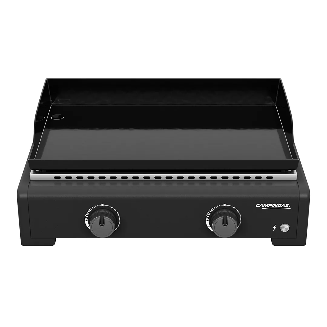 Plancha Gaz 2 BrÃ»leurs OTHELLO 2   6 kW   Plaque en acier Ã©maillÃ©