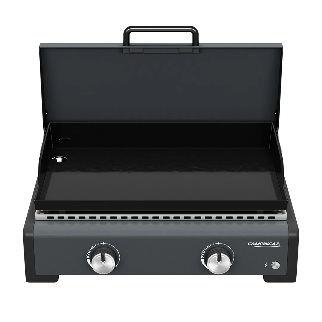 Plancha Gaz Ã Poser SIGMA 2   2 BrÃ»leurs 6 kW - Plaque Fonte ÃmaillÃ©e