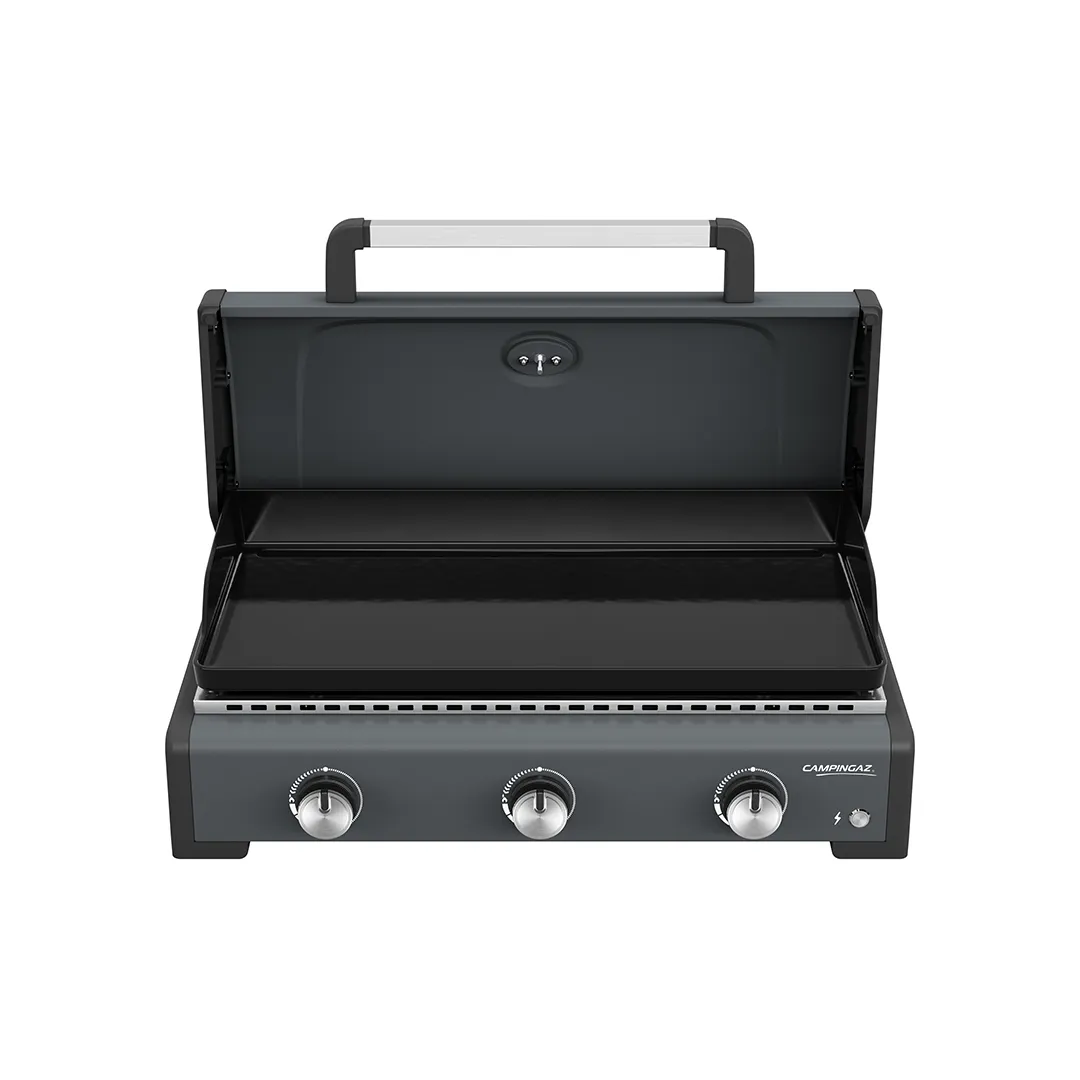 Plancha Ã  gaz Sigma 3 cook avec couvercle