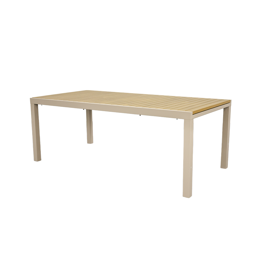 Alu-Gartentisch 2/3m MALAGA Sand