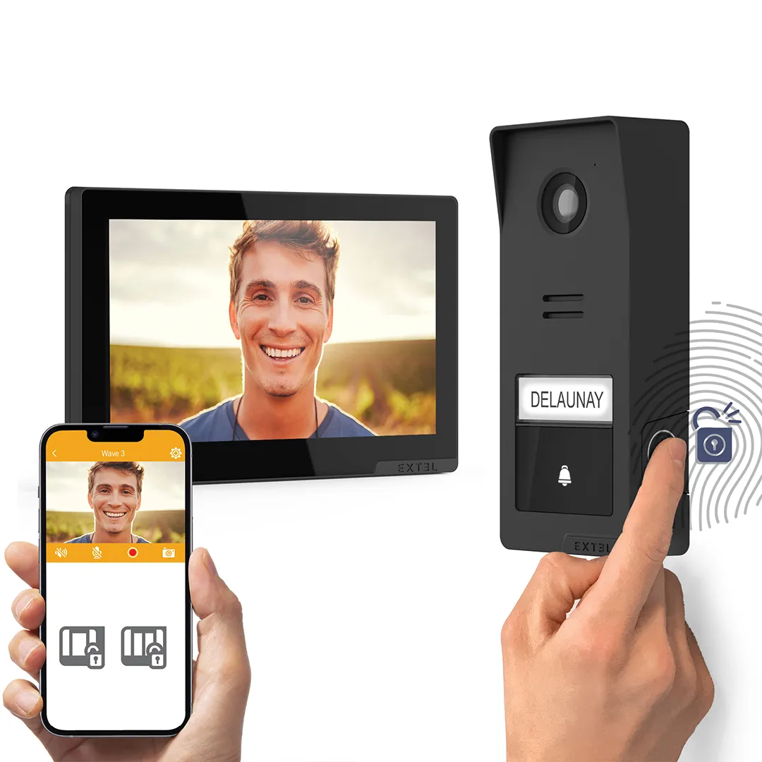 Visiophone sans Fil ConnectÃ© Wave 3 avec Lecteur d'Empreintes   Extel