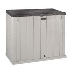 Coffre de jardin STORA WAY anthracite et gris clair 842 Litres - TOOMAX
