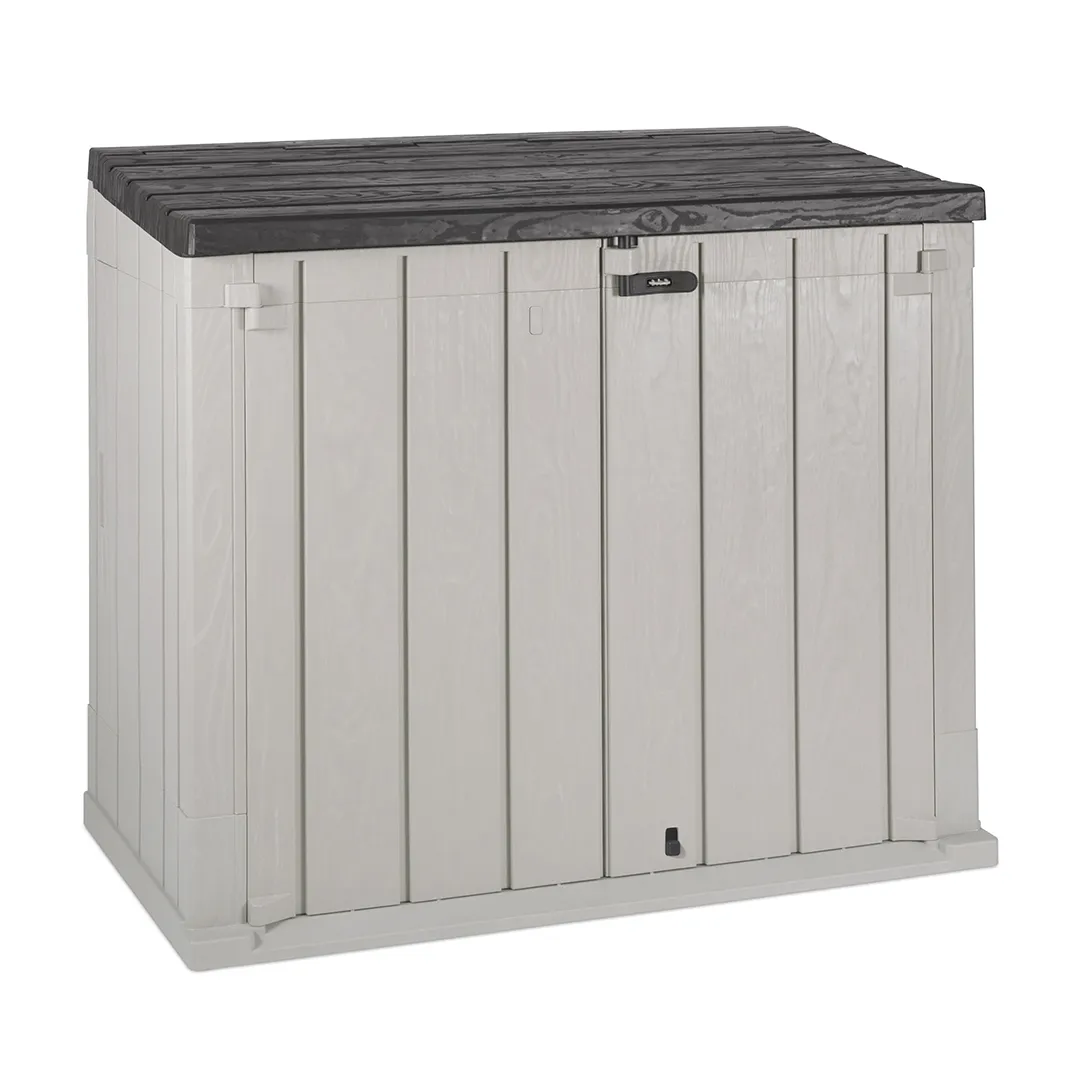 Coffre de rangement STORA WAY  anthracite et gris clair 842L